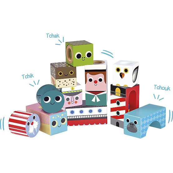 Vilac Wooden Sound Blocks Sea
