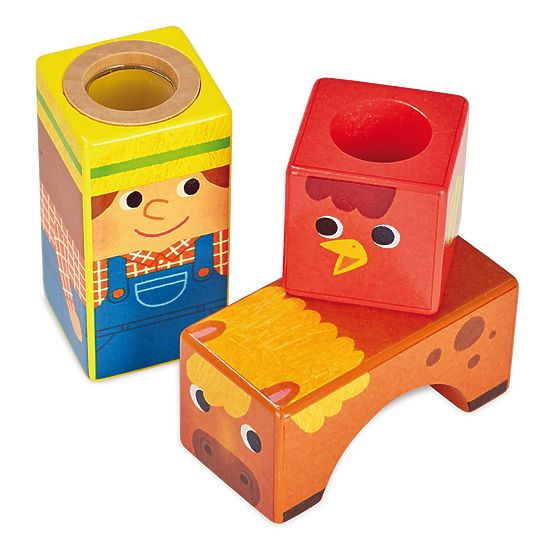 Vilac Wooden Sound Blocks Farm