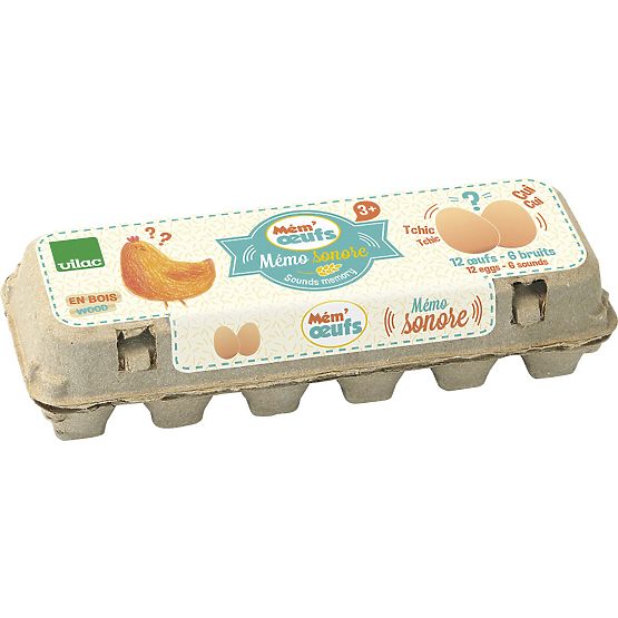 Vilac Wooden sound pexeso egg