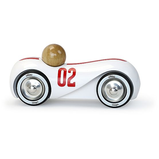 Vilac Wooden Streamline Vintage Car White