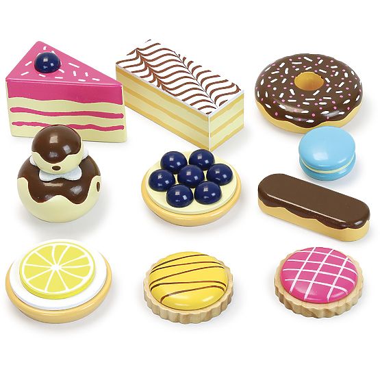 Vilac Wooden Tiered Serving Tray with Desserts