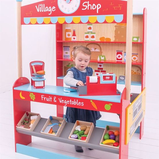 Village shop - a huge wooden stall