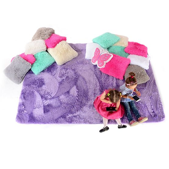 VIOLET Children's Plush Rug