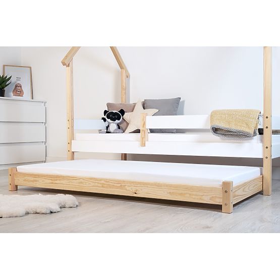 Pull-Out Trundle Bed Vario with Foam Mattress - Natural