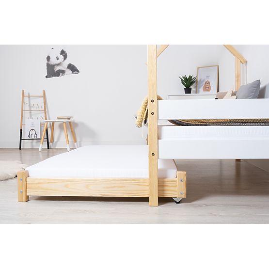 Pull-Out Trundle Bed Vario with Foam Mattress - Natural