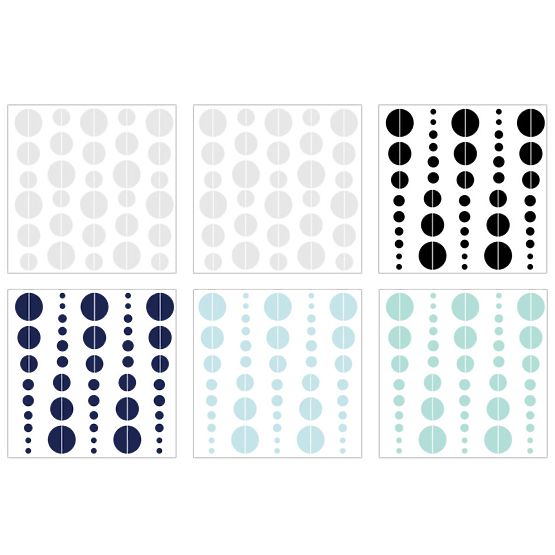 Wall decoration DEKORNIK - Crescent blue