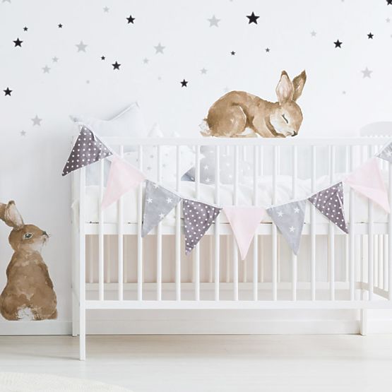 Wall decoration DEKORNIK Happy rabbits