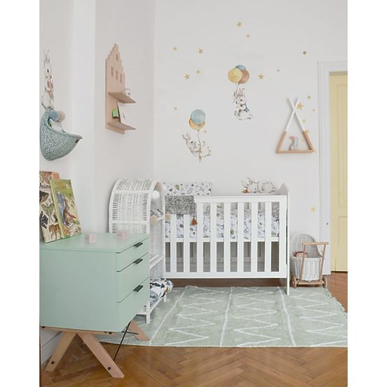 Wall decoration DEKORNIK Happy rabbits white