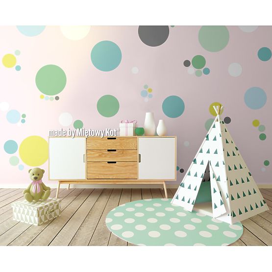 Wall Decoration - Green Circles and Spots