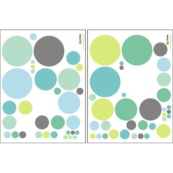 Wall Decoration - Green Circles and Spots