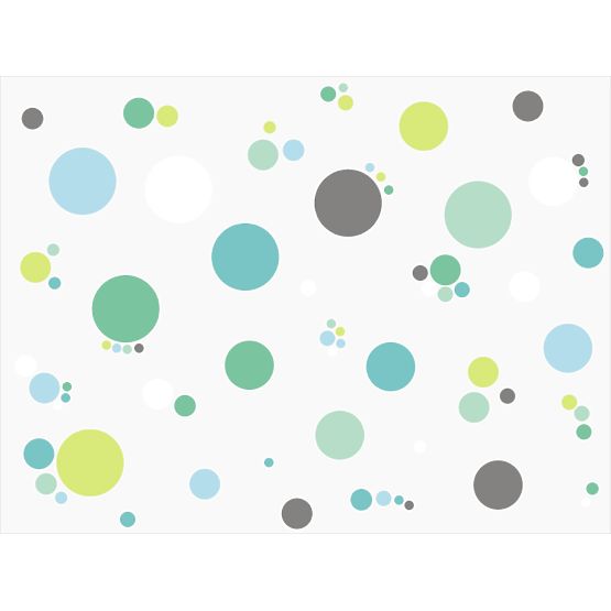 Wall Decoration - Green Circles and Spots