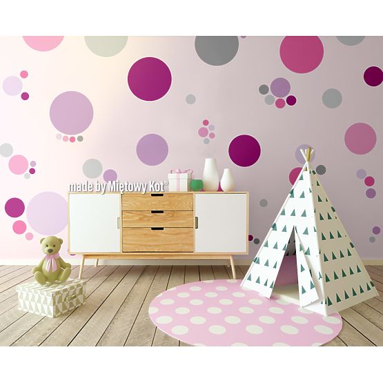 Wall Decoration - Pink Circles and Spots