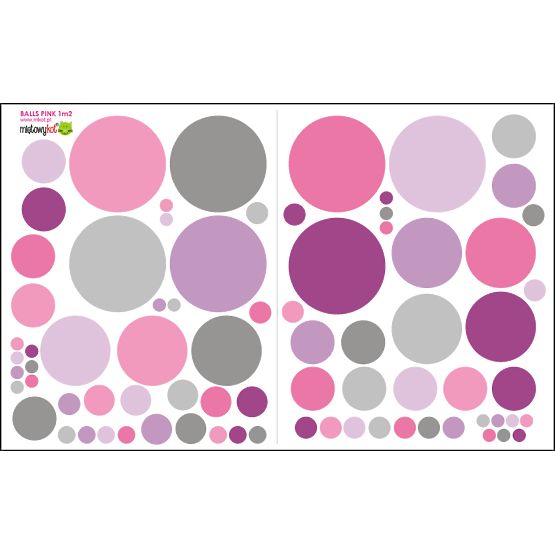 Wall Decoration - Pink Circles and Spots