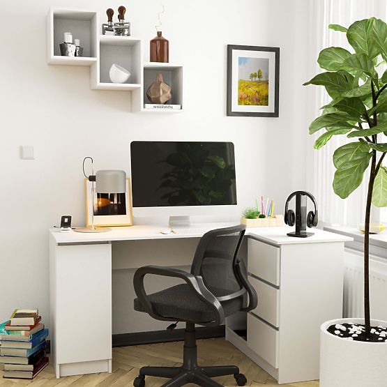 WALL SHELF STAR WHITE