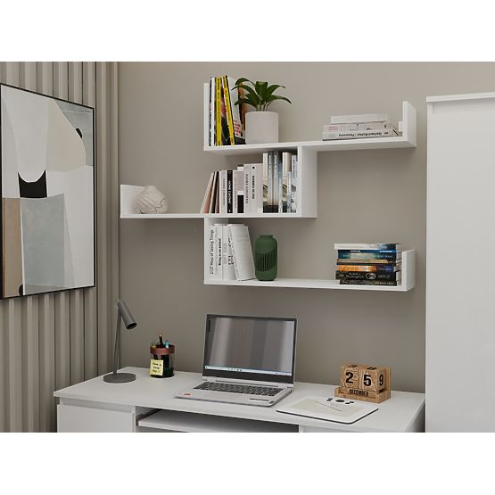 Wall Shelves KOBI for Living Room WHITE