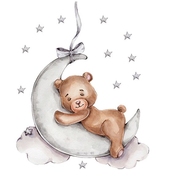 Wall Stickers - Bear on the Moon