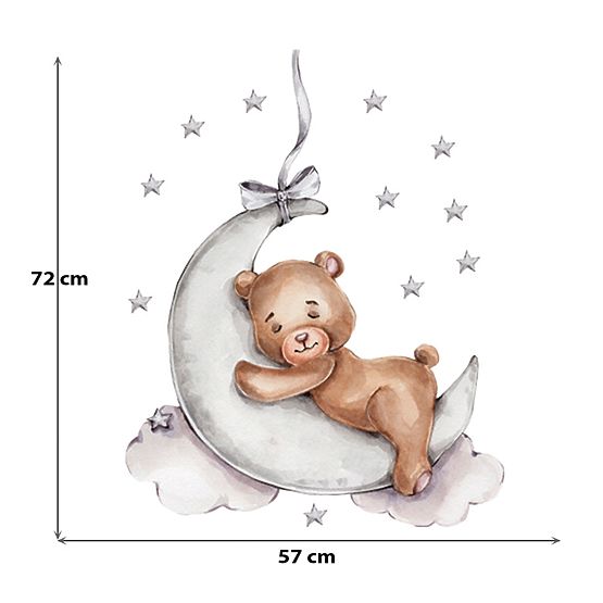 Wall Stickers - Bear on the Moon