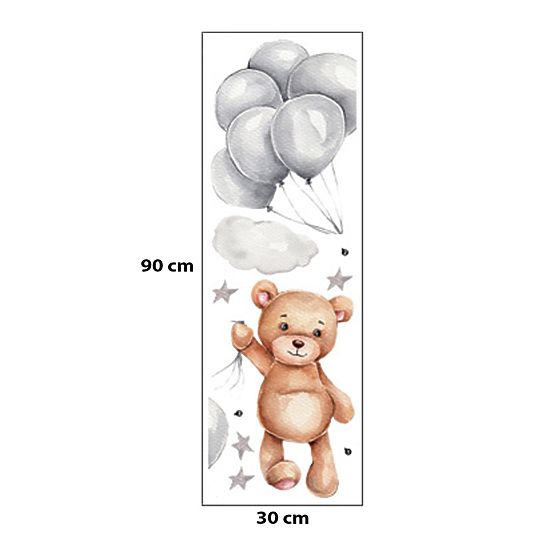 Wall Stickers - Teddy Bear with Balloons