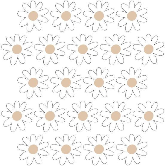 Wall Stickers - Daisies 22 pcs