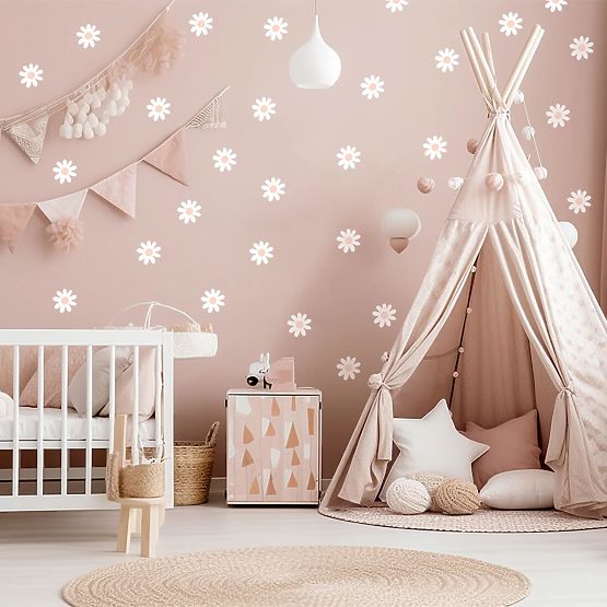 Wall Stickers - Daisies 22 pcs