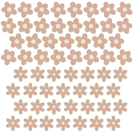 Wall Stickers - Daisies 59 pcs