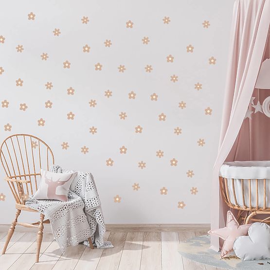Wall Stickers - Daisies 59 pcs