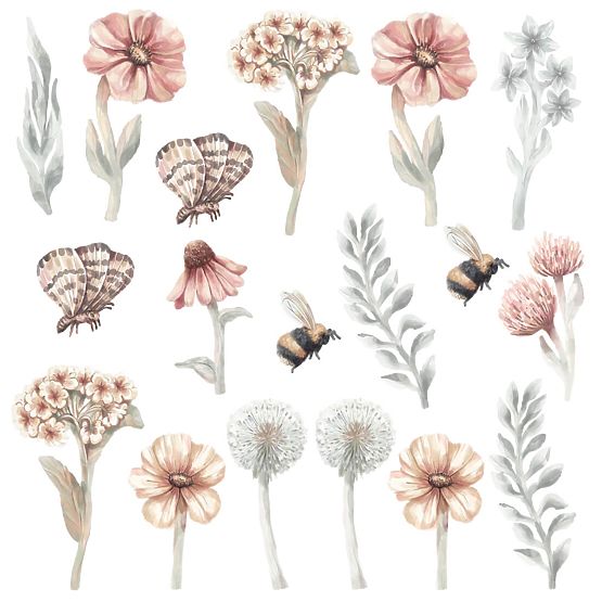 Wall Stickers - Meadow Flowers