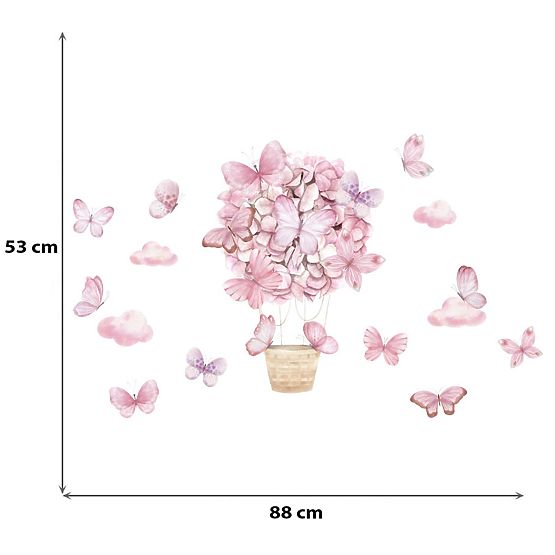 Wall stickers - Pink butterflies