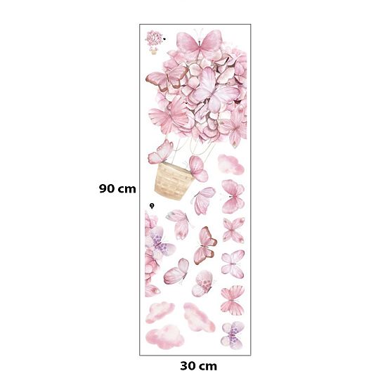 Wall stickers - Pink butterflies