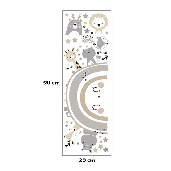 Wall stickers - Rainbow with animals
