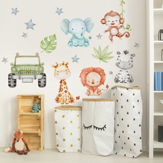 Wall stickers - Safari animals XL