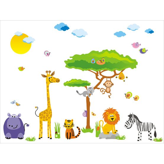 Wall stickers - Safari tree