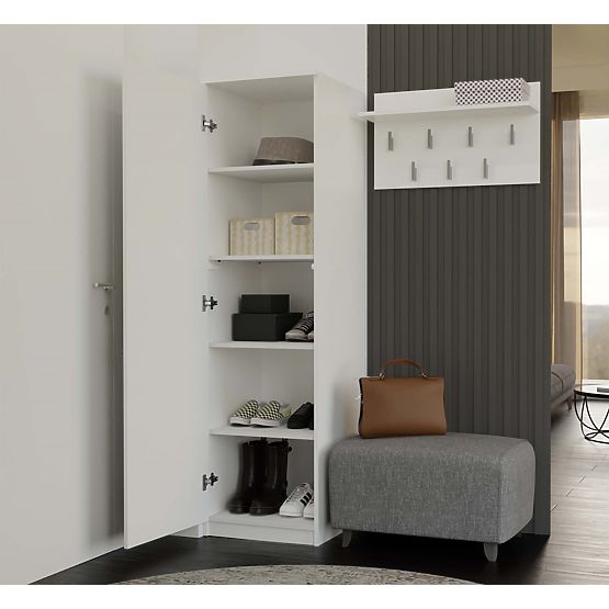 Wardrobe Malwa SD-50 with Mirror WHITE