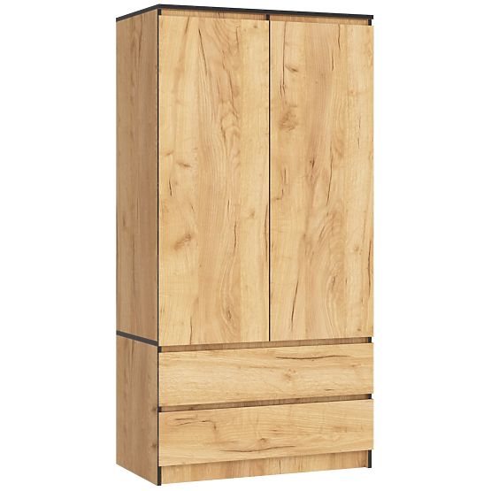 WARDROBE S90 2D 2SZ CLP PK CRAFT