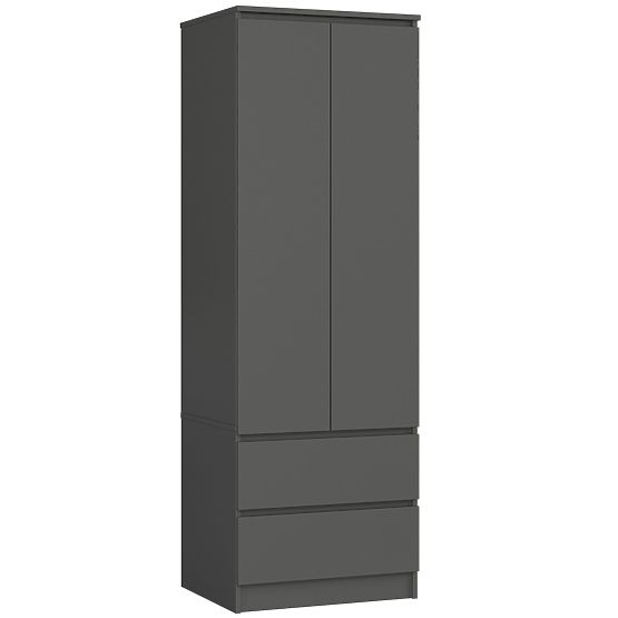 WARDROBE STAR S60 2D 2DR PK GRAPHITE GRAY