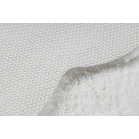Washable SHAPE 3146 Teddy Bear Shaggy Rug - Ivory Plush, Non-slip