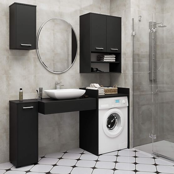 WASHING MACHINE CABINET FIN BLACK