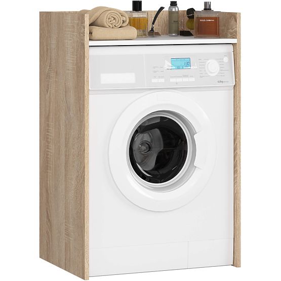 WASHING MACHINE CABINET FIN OAK SONOMA / WHITE