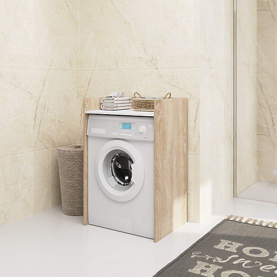 WASHING MACHINE CABINET FIN OAK SONOMA / WHITE