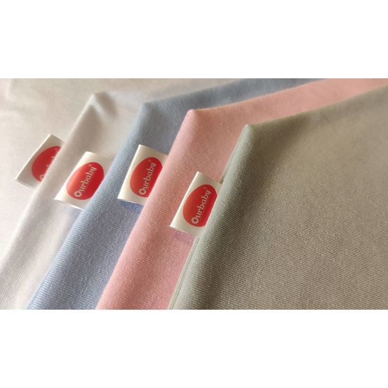 Waterproof cotton sheet - gray 140x70 cm