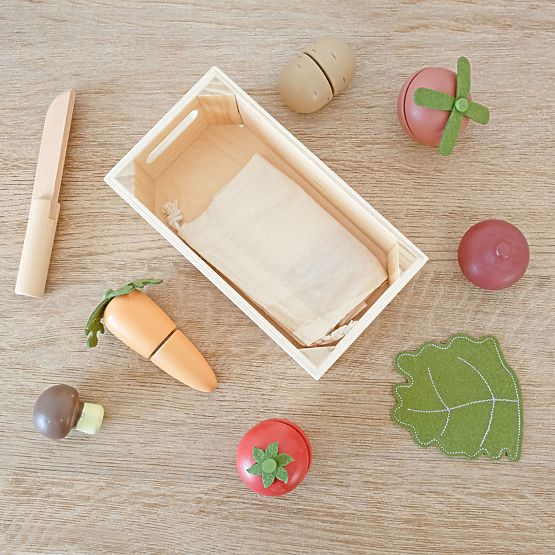 Weggie - Wooden vegetables - slicing