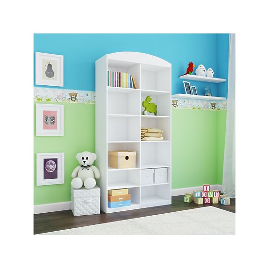 White bookshelf