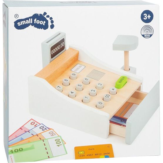White Cash Register with Accessories