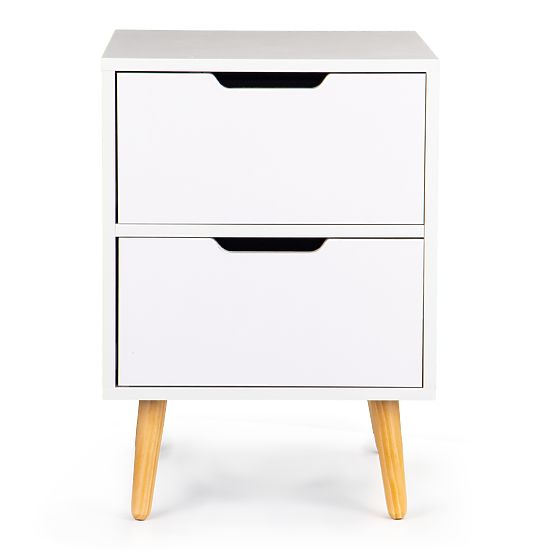 White NORLA bedside table
