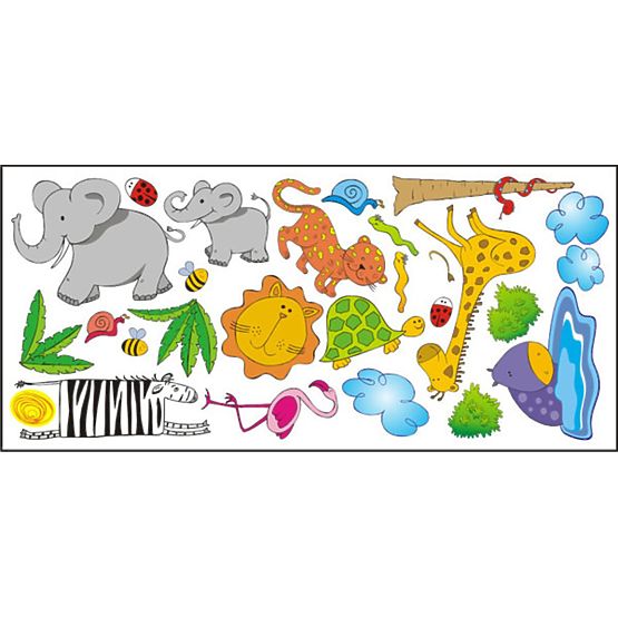 Window stickers - Safari pattern 2 - 0,3 m2