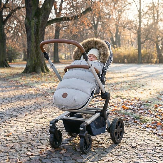 Winter footmuff for the Mouse stroller - gray