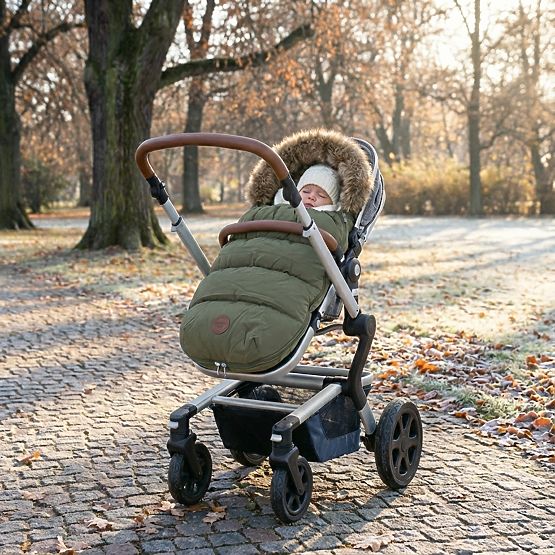 Winter stroller bag Mouse - khaki