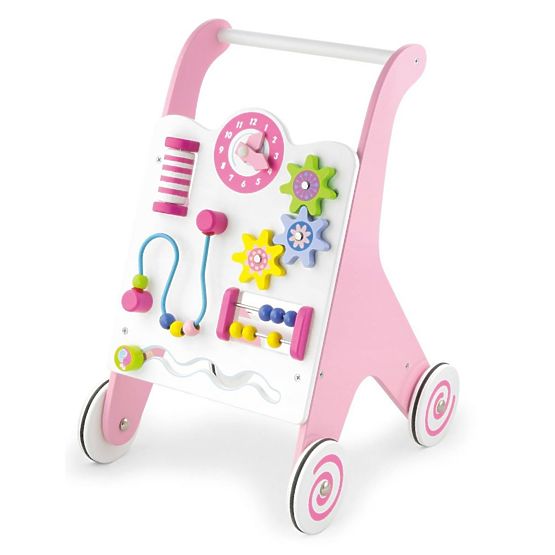 Pink wooden walker