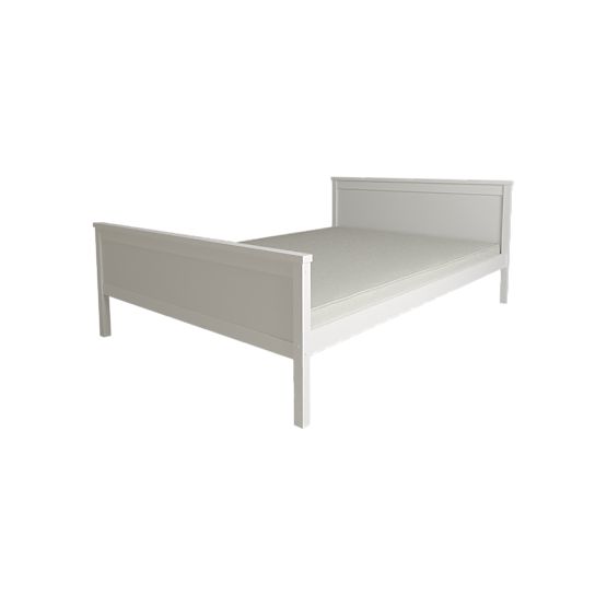Wooden Bed Ikar 200 x 90 cm - White