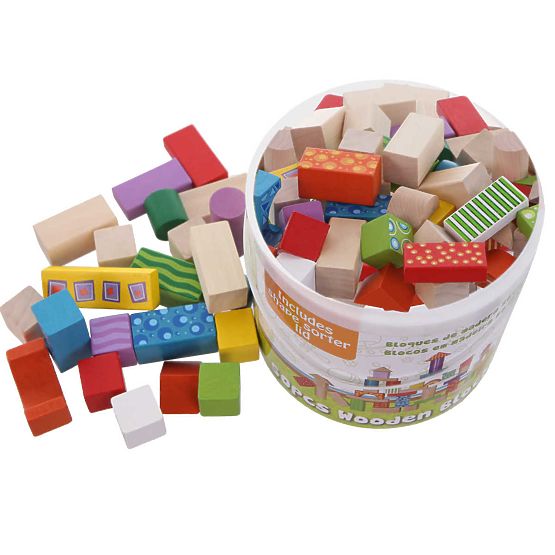 Wooden building blocks 50 pc